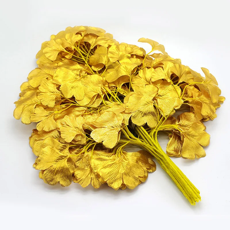 12pcs 60cm Fake Ginkgo Leaves Branch Silk Artificial Plant Bouquet Gold False Tree Leaf For Shop Garden Wedding aisle Decoration
12pcs 60cm Fake Ginkgo Leaves Branch Silk Artificial Plant Bouquet Gold False Tree Leaf For Shop Garden Wedding aisle Decoration