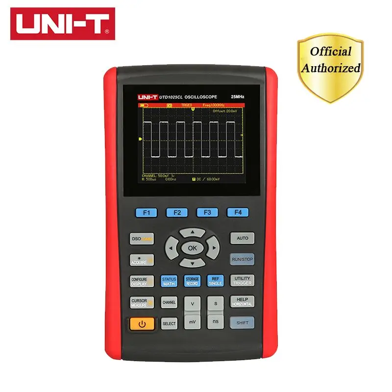 UNI-T UTD1025CL Handheld Digital Storage Oscilloscope 3.5" Color LCD Mini USB Oscilloscopes 1CH 25MHZ Scope Meter
UNI-T UTD1025CL Handheld Digital Storage Oscilloscope 3.5" Color LCD Mini USB Oscilloscopes 1CH 25MHZ Scope Meter