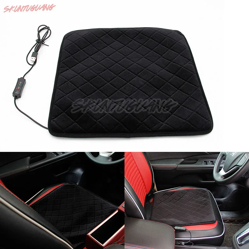Car USB Seat Heated Cushion Universal Carbon fiber Seat Electric Heating Temperature controllable Pad Cushion
Car USB Seat Heated Cushion Universal Carbon fiber Seat Electric Heating Temperature controllable Pad Cushion