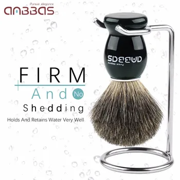 New Shaving Brush Stand Set Anbbas Genuine Badger Hair Shave Brush Stainless Steel Shaving Brush Stand for Men's Manual Shaving
New Shaving Brush Stand Set Anbbas Genuine Badger Hair Shave Brush Stainless Steel Shaving Brush Stand for Men's Manual Shaving
