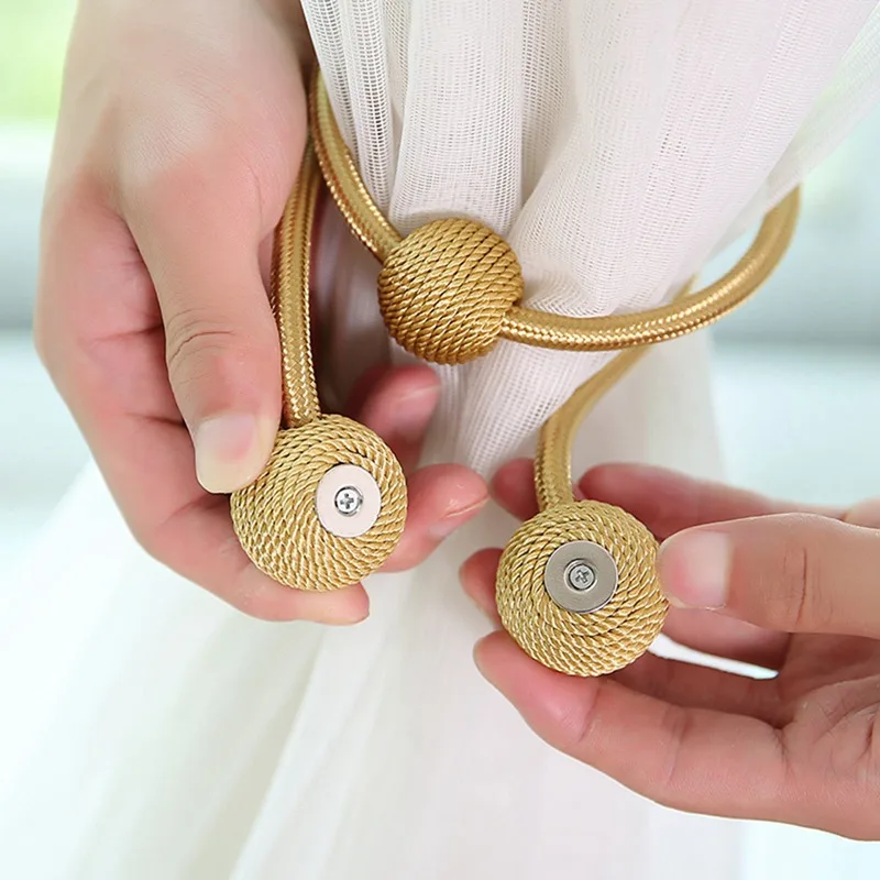 3 Balls Magnetic Curtain Tieback Braided Spherical Chain Buckle Drapery Holdback Clip Holders Home Decor Curtain Accessories
3 Balls Magnetic Curtain Tieback Braided Spherical Chain Buckle Drapery Holdback Clip Holders Home Decor Curtain Accessories