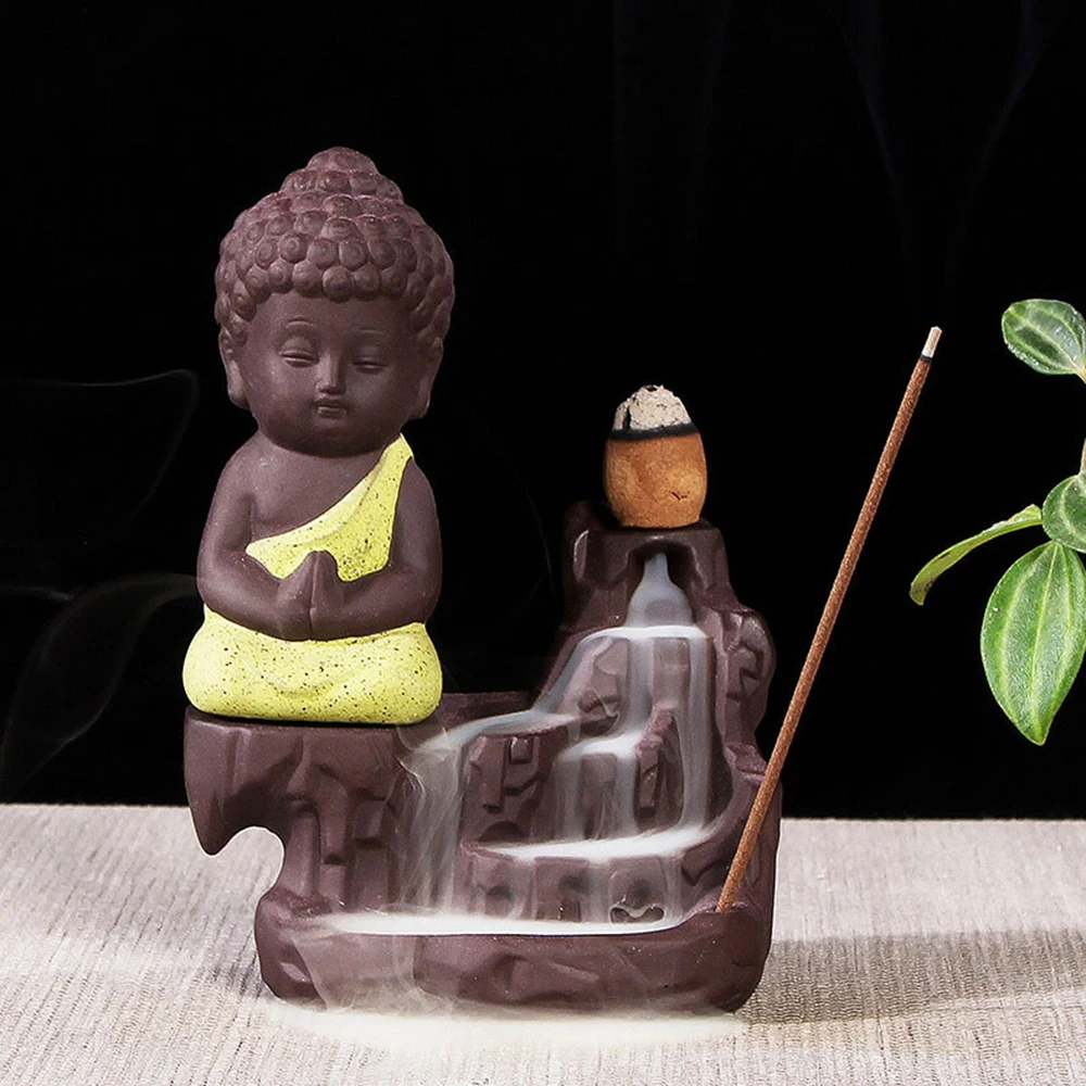the Little Monk Censer Creative Home Decor Small Buddha Incense Holder Backflow Incense Burner Use In Home Office Teahouse
the Little Monk Censer Creative Home Decor Small Buddha Incense Holder Backflow Incense Burner Use In Home Office Teahouse