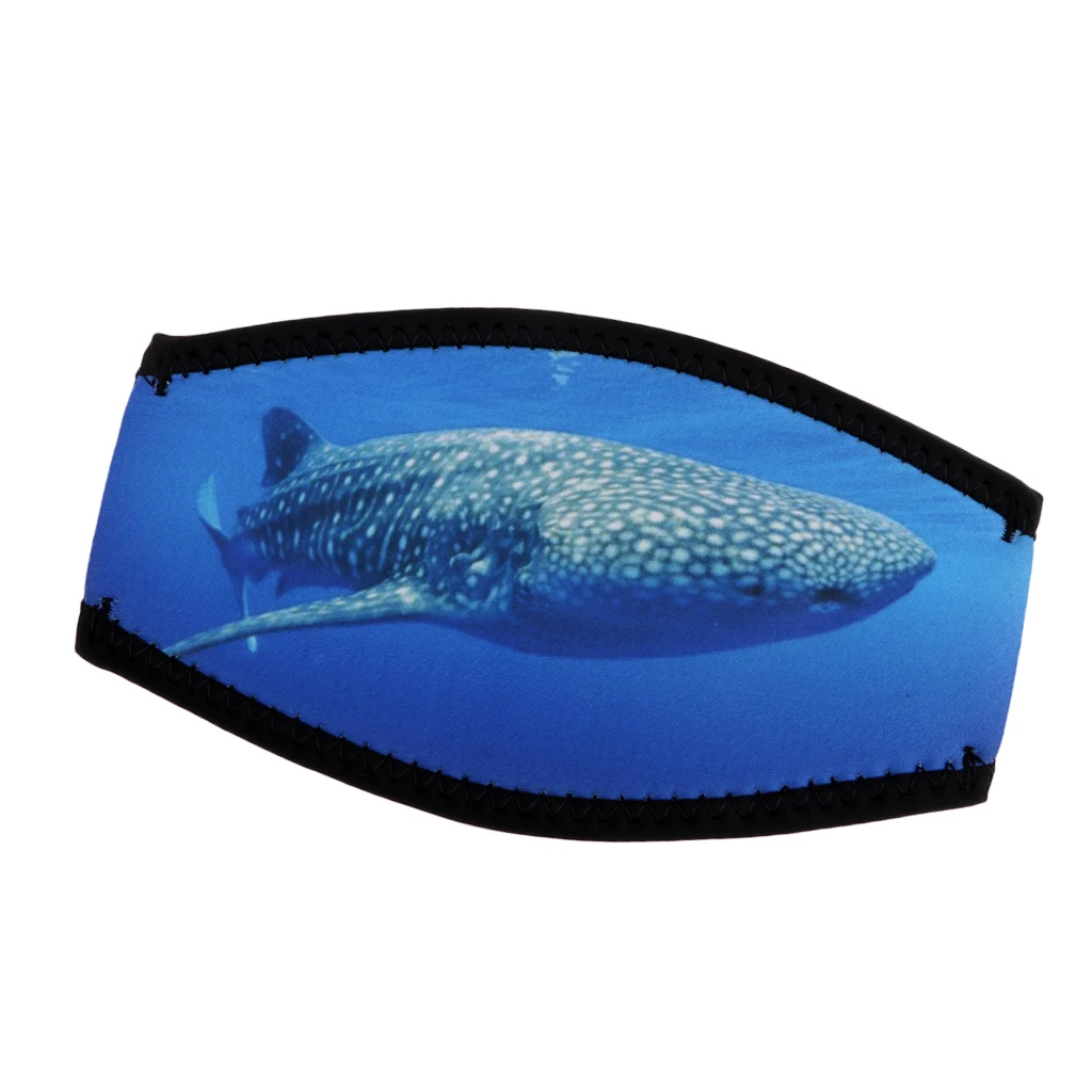Adjustable Scuba Diving Snorkeling Mask Strap Cover Water Sports Replacement for Water Sports Underwater Whale Pattern