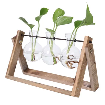 Hot Creative Hydroponic Plant Transparent Vase Wooden Frame Coffee Shop Room Glass Tabletop Decoration MDD88
Hot Creative Hydroponic Plant Transparent Vase Wooden Frame Coffee Shop Room Glass Tabletop Decoration MDD88