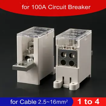 2 pcs/lot 1 to 4 Branches Circuit Breaker Switch Terminal Block for DZ47(LE) 100A
2 pcs/lot 1 to 4 Branches Circuit Breaker Switch Terminal Block for DZ47(LE) 100A