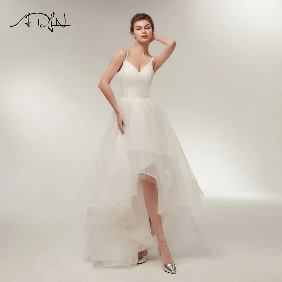 ADLN Romantic Front Short Back Long Wedding Dress Bridal Dresses Straps Tulle Lace-up Back Vestido De Noiva
ADLN Romantic Front Short Back Long Wedding Dress Bridal Dresses Straps Tulle Lace-up Back Vestido De Noiva
