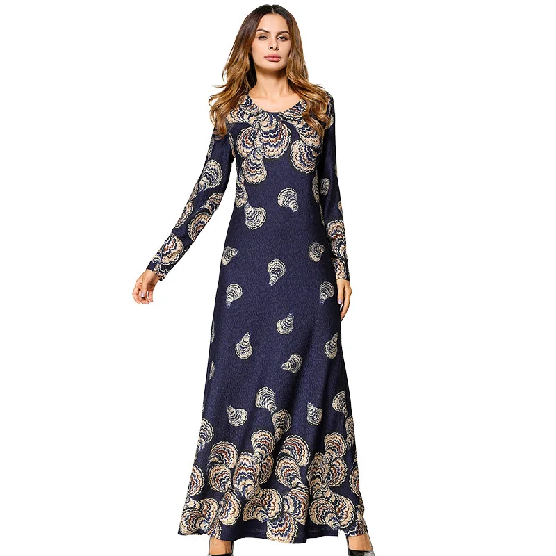 #1865451# Euramerica Printed Long Dress Ong Sleeved Dubai Fashion Women Dresses Middle East Abaya Hijabs Musulman Vestidos
#1865451# Euramerica Printed Long Dress Ong Sleeved Dubai Fashion Women Dresses Middle East Abaya Hijabs Musulman Vestidos