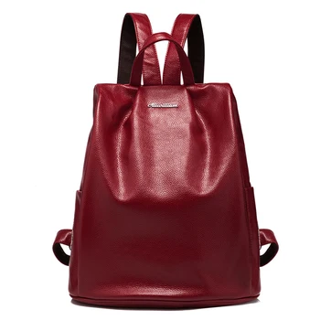 Women Backpack Fashion Bags College Wind Popular School Bag Womens Solid Color Cow Split Leather Backpack Girls
Women Backpack Fashion Bags College Wind Popular School Bag Womens Solid Color Cow Split Leather Backpack Girls