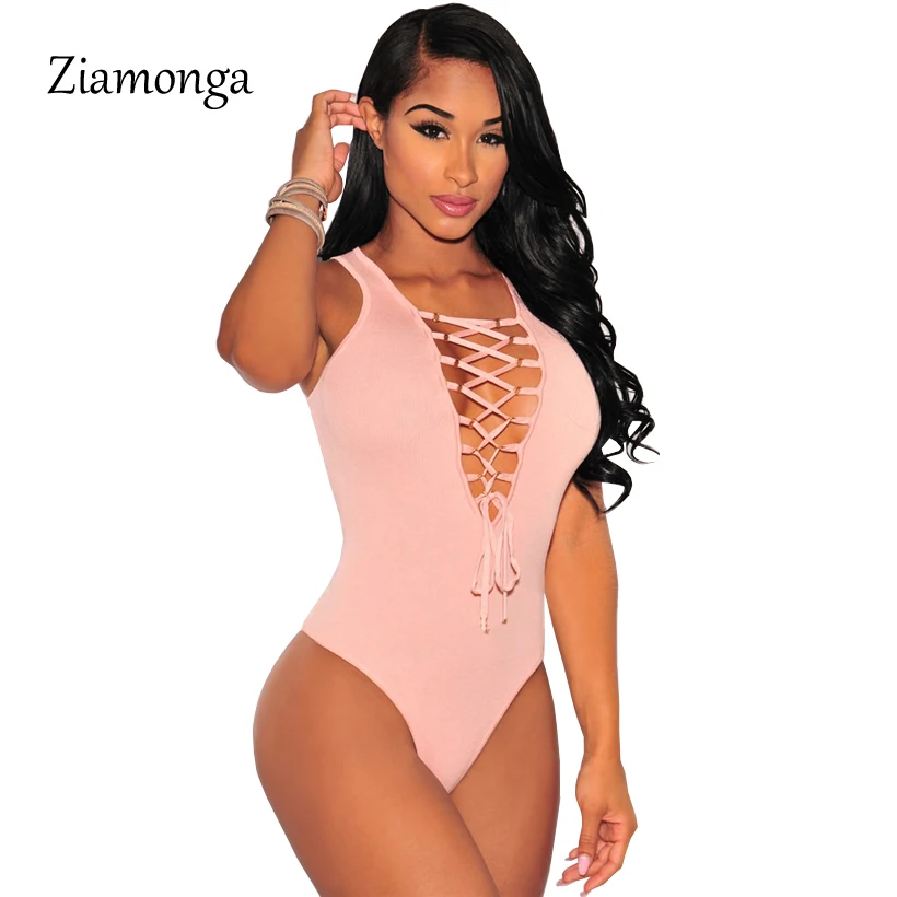 Ziamonga Sexy Slim Bodysuits Black Lace Up Front Sleeveless Skinny Summer Rompers Overall For Women Bodysuit Combinaison Femme
Ziamonga Sexy Slim Bodysuits Black Lace Up Front Sleeveless Skinny Summer Rompers Overall For Women Bodysuit Combinaison Femme