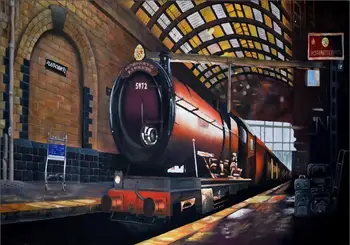 Harry Hogwarts Express Train Platform model railroad Backgrounds Vinyl cloth High quality Computer printed wall backdrops
Harry Hogwarts Express Train Platform model railroad Backgrounds Vinyl cloth High quality Computer printed wall backdrops