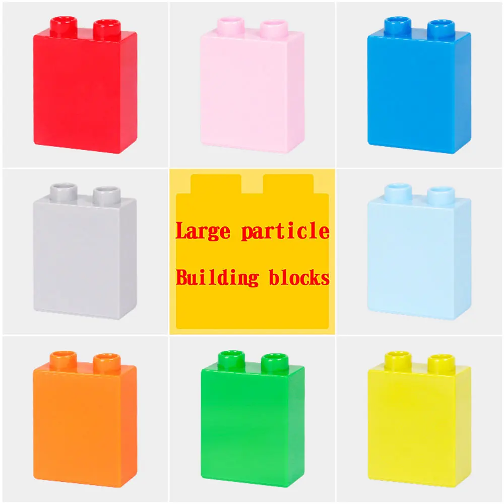 Big Large Particle Building Blocks Accessories Series 1×2 High bricks/2 hole Bulk Educational Toys gift Compatible Duplo
Big Large Particle Building Blocks Accessories Series 1×2 High bricks/2 hole Bulk Educational Toys gift Compatible Duplo