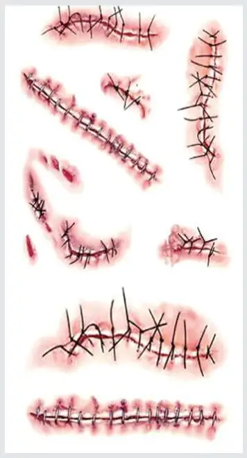 Tattoo sticker wound waterproof Halloween cut wound realistic blood injury patterns body stickers
Tattoo sticker wound waterproof Halloween cut wound realistic blood injury patterns body stickers
