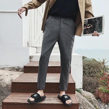 2019 Summer Men's Fashion Trend Linen Cotton Male Casual Pants Grey Black Color Mens Slim Fit Trousers Big Size M-3XL
2019 Summer Men's Fashion Trend Linen Cotton Male Casual Pants Grey Black Color Mens Slim Fit Trousers Big Size M-3XL