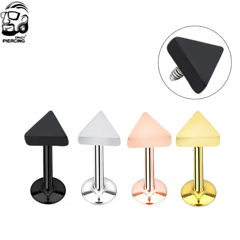 New Product Ear Piercing Lip Body Labret Cartilage Helix Tragus Triangle Barbell Bar Earrings Surgical Steel Ear Studs Piercing
New Product Ear Piercing Lip Body Labret Cartilage Helix Tragus Triangle Barbell Bar Earrings Surgical Steel Ear Studs Piercing