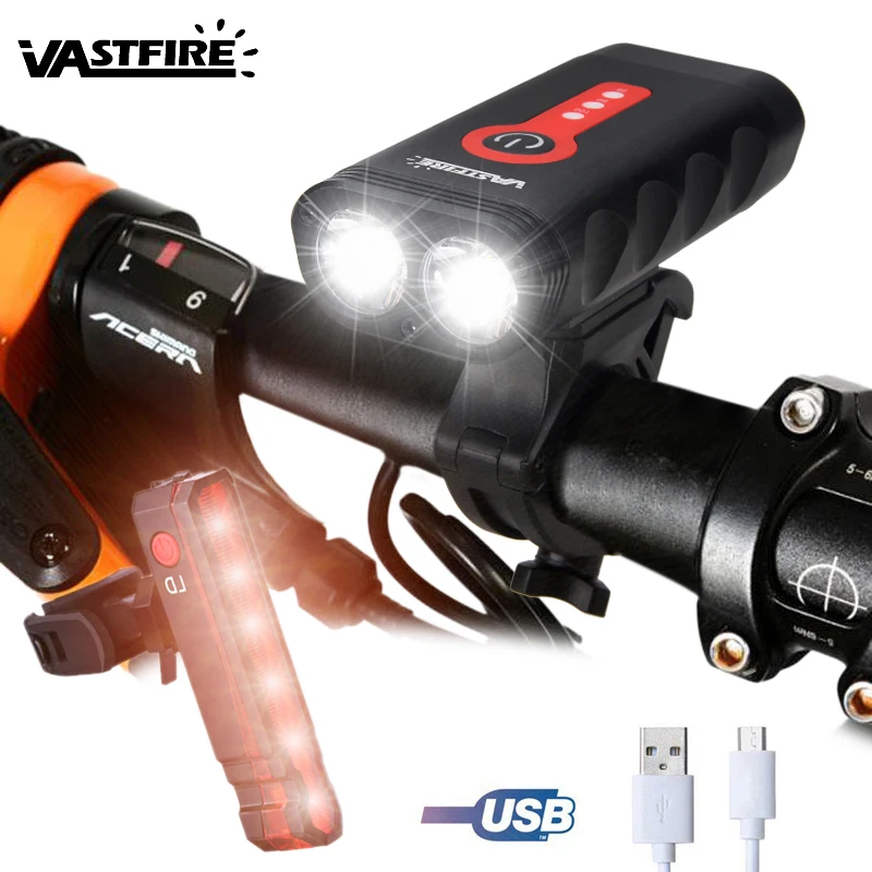 Upgrade USB Rechargeable Bicycle Light XM-L2 LED Front Bike Handlebar Lamp Cycling Headlight with Built-in Battery and Charger
Upgrade USB Rechargeable Bicycle Light XM-L2 LED Front Bike Handlebar Lamp Cycling Headlight with Built-in Battery and Charger