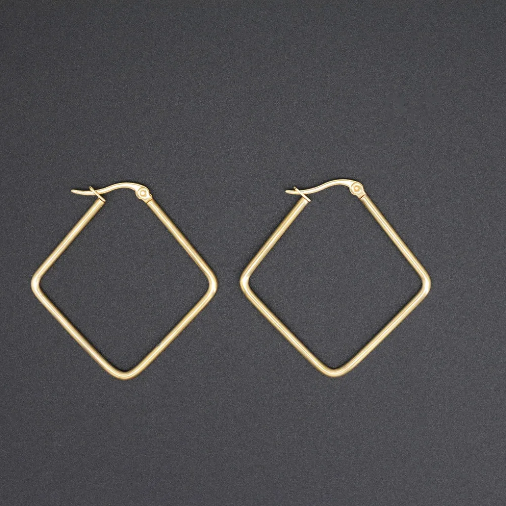 1 Pair Square Gold Stainless Steel Cute Earrings Women Hoop Piercing Earrings Fashion Jewelry
1 Pair Square Gold Stainless Steel Cute Earrings Women Hoop Piercing Earrings Fashion Jewelry