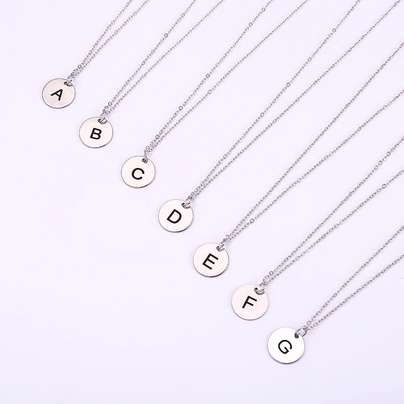 1pcs silver Letter Design Capital Initial Necklace Women Men Jewelry black font Silver Stainless Steel Alphabet Letter Necklace
1pcs silver Letter Design Capital Initial Necklace Women Men Jewelry black font Silver Stainless Steel Alphabet Letter Necklace