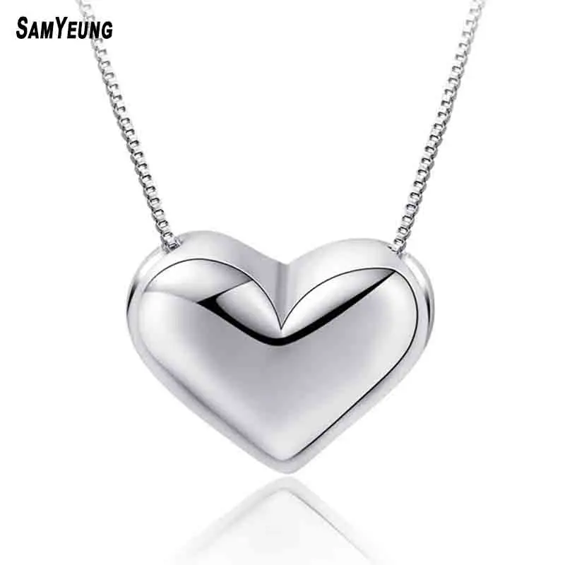 SamYeung Silver Plated Heart Necklaces For Women Link Chain Choker Necklace Neckless Maxi Collier Prom Wedding Jewlry Neclace
SamYeung Silver Plated Heart Necklaces For Women Link Chain Choker Necklace Neckless Maxi Collier Prom Wedding Jewlry Neclace