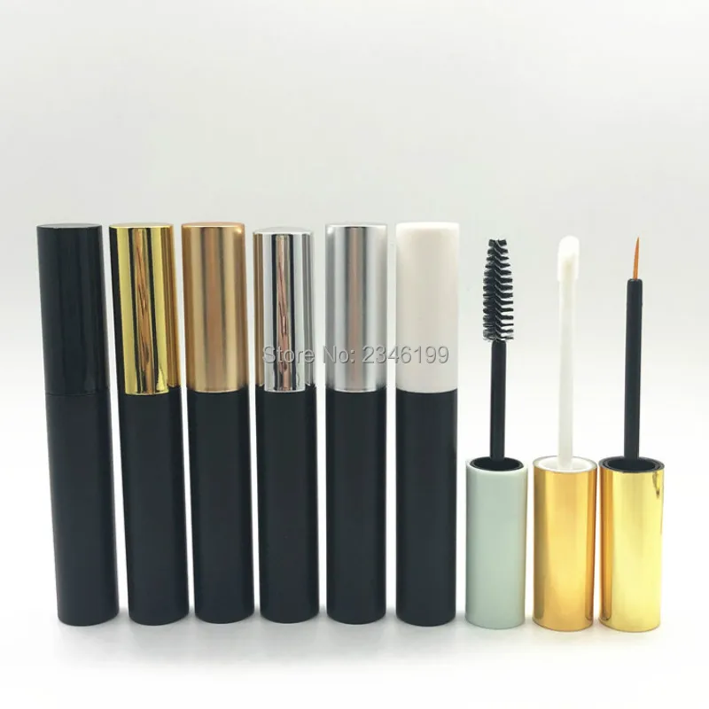 Black Mascara Tube 10ml Empty Eyeliner Cosmetic Container Lipgloss Packaging Empty Golden Mascara Eyeliner Lipgloss Tube (2)