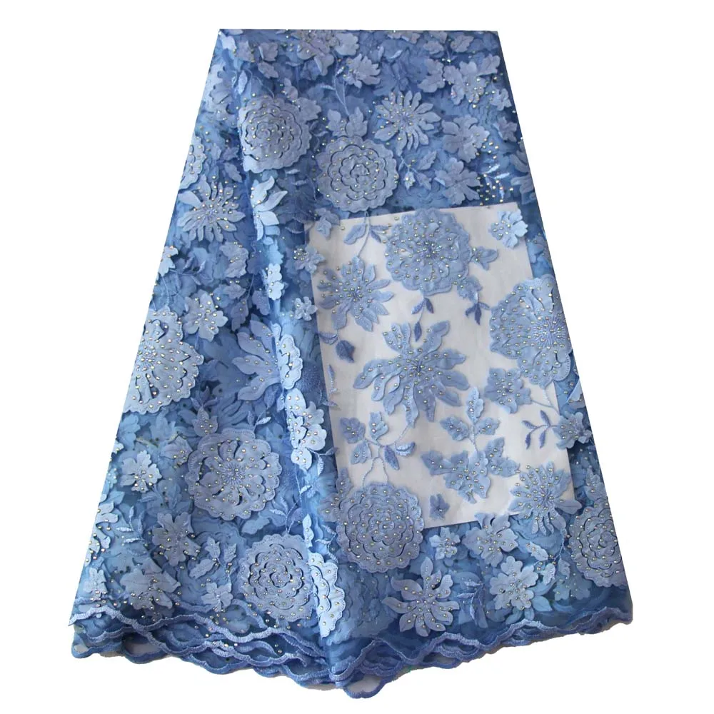 Ourwin African Lace Fabric 5yds/pce Powder Blue Laser Cut with Plenty Stones for Women Gorgeous Lace Dresses High Quality Fabric
Ourwin African Lace Fabric 5yds/pce Powder Blue Laser Cut with Plenty Stones for Women Gorgeous Lace Dresses High Quality Fabric