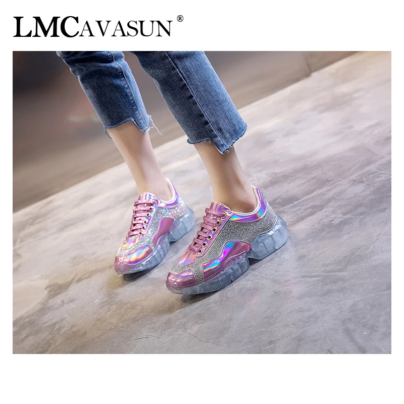LMCAVASUN fashion transparent platform sports shoes tendon casual shoes rhinestone inlaid women's shoes Daddy Shoes JF1613
LMCAVASUN fashion transparent platform sports shoes tendon casual shoes rhinestone inlaid women's shoes Daddy Shoes JF1613