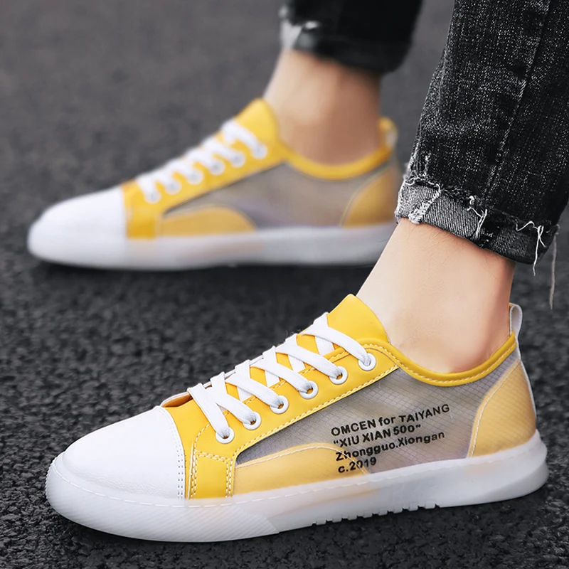 Summer Mens Fashion casual Shoes Men shoes Breathable Sneaker Skateboard shoe Transparent Vamp zapatillas hombre
Summer Mens Fashion casual Shoes Men shoes Breathable Sneaker Skateboard shoe Transparent Vamp zapatillas hombre