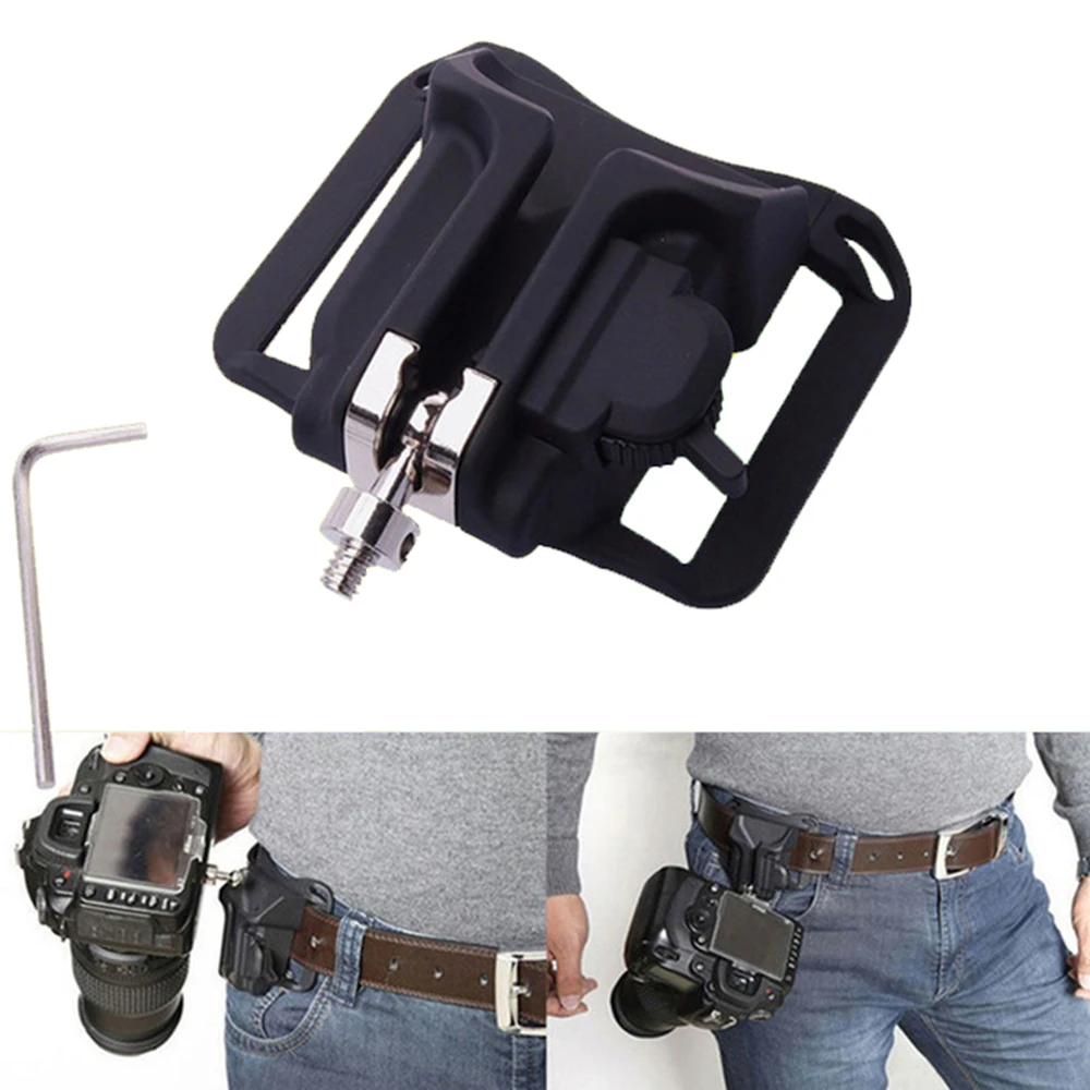 Belt Buckle Wrist Quick Strap Holster Hanger Waist Button Mount For Canon Nikon Pentax Sony Olypums Panasonic DSLR Camera
Belt Buckle Wrist Quick Strap Holster Hanger Waist Button Mount For Canon Nikon Pentax Sony Olypums Panasonic DSLR Camera