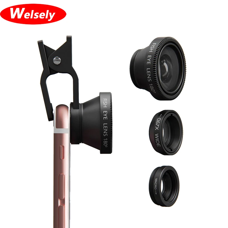 3 in 1 Fisheye Macro wide-angle Coque Clip-on External Camera Lens for Iphone8 7 6 5 Samsung Note 6 5 4 S6 7 Phones Accessories
3 in 1 Fisheye Macro wide-angle Coque Clip-on External Camera Lens for Iphone8 7 6 5 Samsung Note 6 5 4 S6 7 Phones Accessories