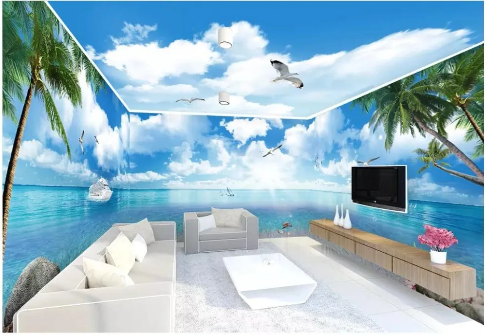 3d wallpaper custom photo mural Blue sky white clouds beach coconut tree landscape decor living room wallpaper for walls 3 d
3d wallpaper custom photo mural Blue sky white clouds beach coconut tree landscape decor living room wallpaper for walls 3 d