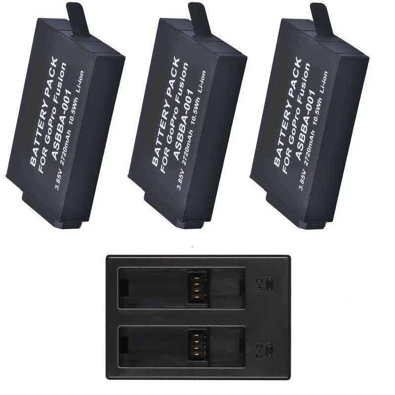 Clownfish 2720mAh for Gopro Fusion battery 3way USB 2 Slots Battery Charger for GoPro Fusion 360Degree Action Camera Accessories
Clownfish 2720mAh for Gopro Fusion battery 3way USB 2 Slots Battery Charger for GoPro Fusion 360Degree Action Camera Accessories