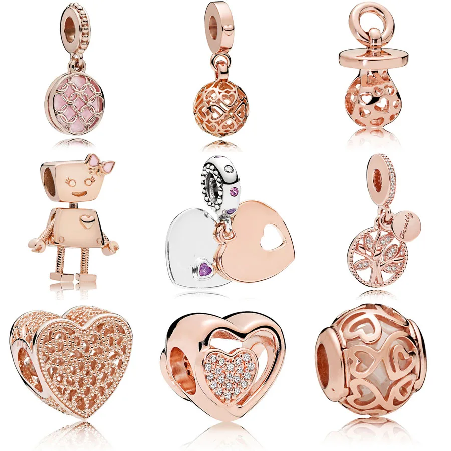 New 100% 925 Sterling Silver ROSE BELLA MY HEART HANGING CHARM Fit Original pandora Bracelet Bead Necklace pendant DIY Jewellery
New 100% 925 Sterling Silver ROSE BELLA MY HEART HANGING CHARM Fit Original pandora Bracelet Bead Necklace pendant DIY Jewellery