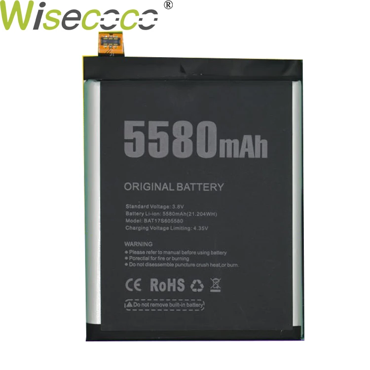 WISECOCO New Original 5580mAh BAT17S605580 Battery For DOOGEE S60 S 60 Pro Smart Mobile Phone In Stock With Tracking Number
WISECOCO New Original 5580mAh BAT17S605580 Battery For DOOGEE S60 S 60 Pro Smart Mobile Phone In Stock With Tracking Number