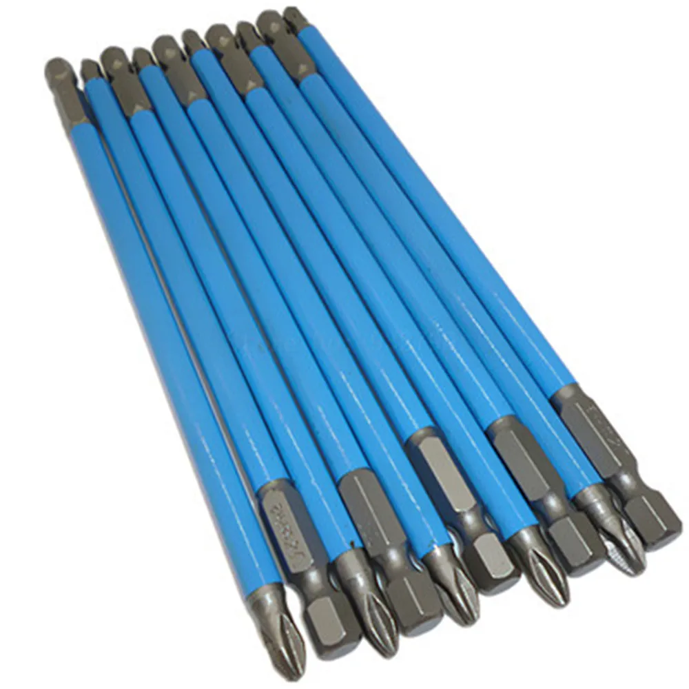 10pc Ph2 150mm Anti Slip S2 Steel Magnetic Hex 1/4" Shank Screwdriver Bits Set Phillips Head Screwdriver Bits Insert Driver Bits
10pc Ph2 150mm Anti Slip S2 Steel Magnetic Hex 1/4" Shank Screwdriver Bits Set Phillips Head Screwdriver Bits Insert Driver Bits