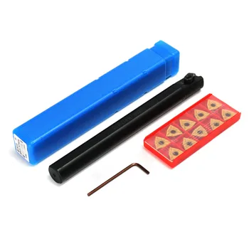 20x200mm S20R-MWLNR08 Lathe Turning Tool Boring Bar Holder + 10 x WNMG0804 Insert Turning Tool With 2 x Hex wrench
20x200mm S20R-MWLNR08 Lathe Turning Tool Boring Bar Holder + 10 x WNMG0804 Insert Turning Tool With 2 x Hex wrench
