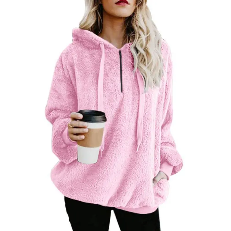 1pc Women Plus Size Warm Autumn Winter Coats Hoodie Solid Pink Drawstring Hooded Long Sleeve Coat
1pc Women Plus Size Warm Autumn Winter Coats Hoodie Solid Pink Drawstring Hooded Long Sleeve Coat