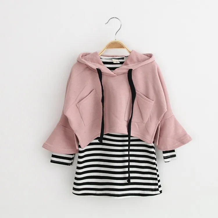 cotton Stripe dress+shawl 2pcs children clothes set autumn clothes baby girls dresses kids clothes set roupas infantis menina
cotton Stripe dress+shawl 2pcs children clothes set autumn clothes baby girls dresses kids clothes set roupas infantis menina
