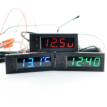 3 In 1 Car Clock Luminous Thermometer Voltmeter Car Temperature Battery Voltage Monitor Panel Meter
3 In 1 Car Clock Luminous Thermometer Voltmeter Car Temperature Battery Voltage Monitor Panel Meter