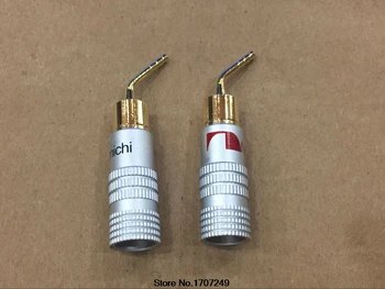 4Pcs High Quality New 24K Gold Nakamichi Speaker Pin Angel 2mm Banana Plugs Speaker wire Screw Lock Connector
4Pcs High Quality New 24K Gold Nakamichi Speaker Pin Angel 2mm Banana Plugs Speaker wire Screw Lock Connector