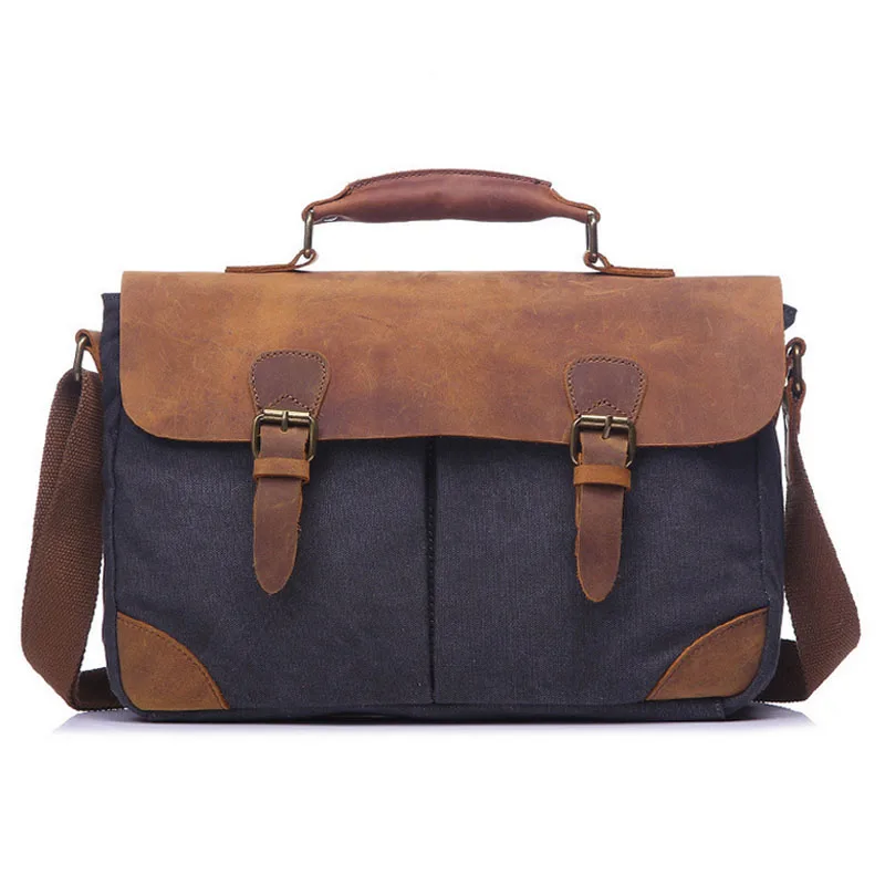 BOLEKE Messenger Bag Men Leather Genuine Leather Canvas 14inch Laptop Briefcase Crossbody Satchel Bag for Men
BOLEKE Messenger Bag Men Leather Genuine Leather Canvas 14inch Laptop Briefcase Crossbody Satchel Bag for Men