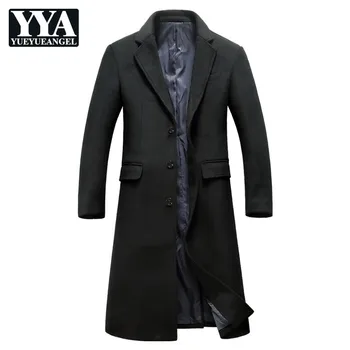 Winter Long Woolen Coats Business Man Casual Wool Blends Outerwear Mens Slim Fit Single Breasted Overcoat Windbreaker M-3XL
Winter Long Woolen Coats Business Man Casual Wool Blends Outerwear Mens Slim Fit Single Breasted Overcoat Windbreaker M-3XL