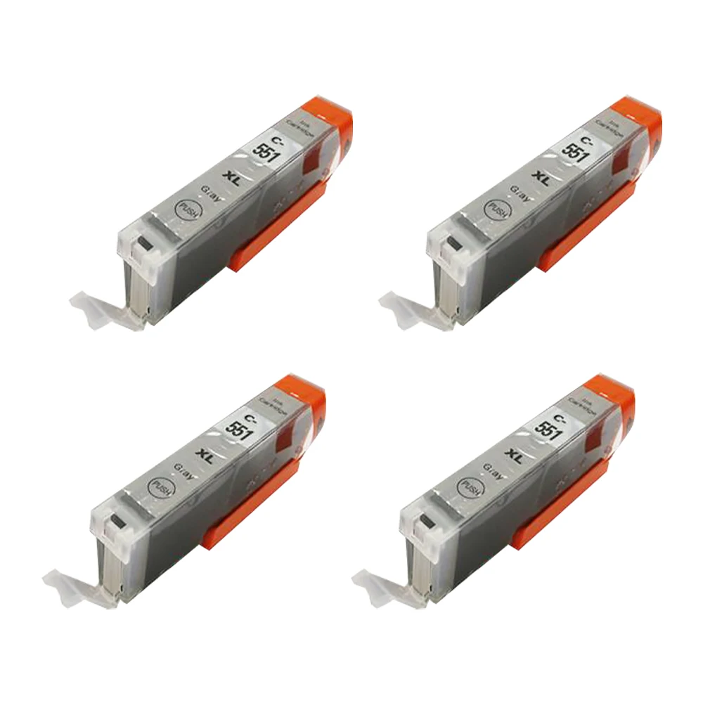 4PK CLI-551 Grey Ink Cartridge For Canon iP7250 MG5650 MX925 iX6850 MG5550 MG5450 MG6650 MX920 MG5400 MG6450 MG7500 MX725 iP7200
4PK CLI-551 Grey Ink Cartridge For Canon iP7250 MG5650 MX925 iX6850 MG5550 MG5450 MG6650 MX920 MG5400 MG6450 MG7500 MX725 iP7200