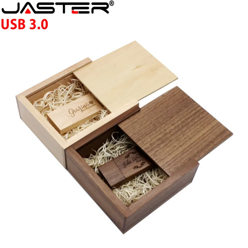 Фото JASTER USB 3 0 деревянный фотоальбом usb + коробка флеш-накопитель Флешка 4 ГБ 8 16 | USB флэш-накопители (33020689461)