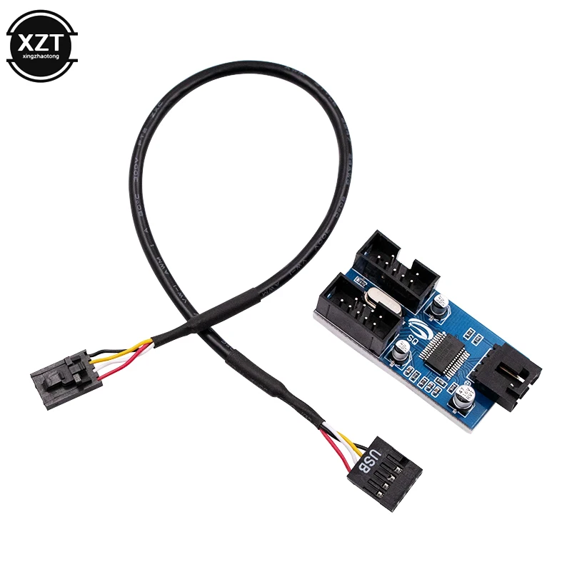 9Pin Multiplier Header Splitter 1 to 2 Motherboard USB Extension Cable Card 9 pin Interface Connector Port Multilier
9Pin Multiplier Header Splitter 1 to 2 Motherboard USB Extension Cable Card 9 pin Interface Connector Port Multilier