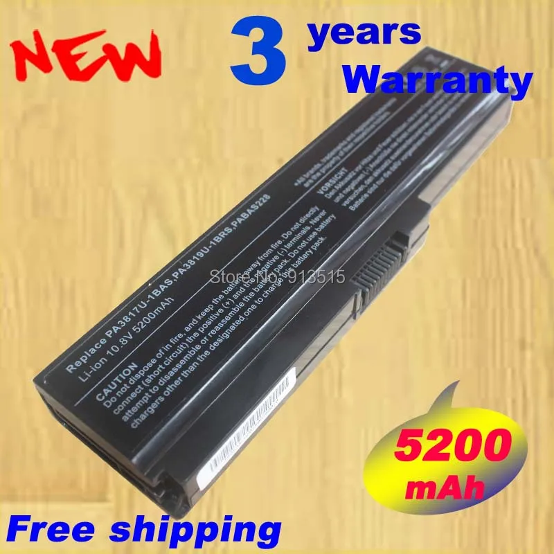 Battery for Toshiba Satellite A660 A665 C640 C650 L630 PA3817U-1BRS PABAS228 117 6cell
Battery for Toshiba Satellite A660 A665 C640 C650 L630 PA3817U-1BRS PABAS228 117 6cell