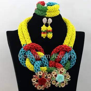 Luxury Yellow African Beads Wedding Necklace Set Chunky Nigerian African Jewelry Sets New New Free Shipping WB689
Luxury Yellow African Beads Wedding Necklace Set Chunky Nigerian African Jewelry Sets New New Free Shipping WB689