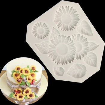 minsunbak plant Sunflower Chrysanthemum DIY Fondant Silicone Mould Chocolate cake decoration Sugar craft tools
minsunbak plant Sunflower Chrysanthemum DIY Fondant Silicone Mould Chocolate cake decoration Sugar craft tools