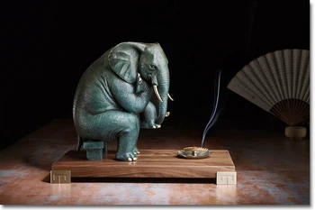 LARGE -HOME OFFICE Shop lobby TOP COOL efficacious Mascot Marvellous " Contemplative elephant " Sculpture art Thailand, India
LARGE -HOME OFFICE Shop lobby TOP COOL efficacious Mascot Marvellous " Contemplative elephant " Sculpture art Thailand, India