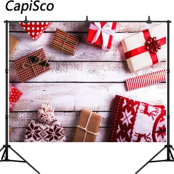 Capisco Vinyl Custom Photography Backdrops Props Christmas day theme Wooden floor gift hat Photo Studio Background
Capisco Vinyl Custom Photography Backdrops Props Christmas day theme Wooden floor gift hat Photo Studio Background