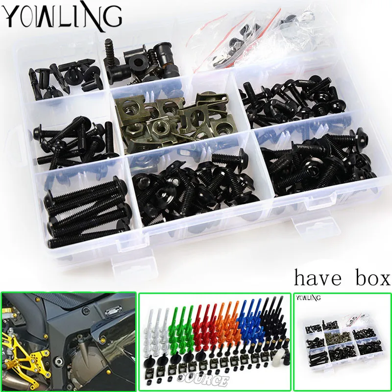Universal CNC Motorcycle Fairing Bolts Kit Body Fastener Clips Screws FOR kawasaki z750 z800 z1000 er6n zx6r ninja 300 z1000sx
Universal CNC Motorcycle Fairing Bolts Kit Body Fastener Clips Screws FOR kawasaki z750 z800 z1000 er6n zx6r ninja 300 z1000sx