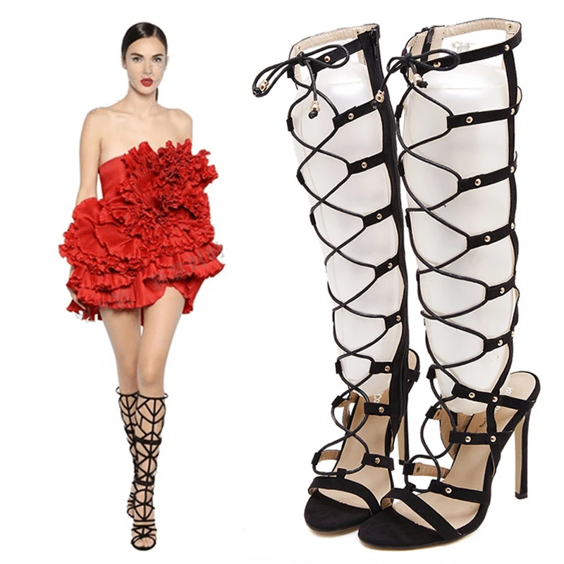 Teahoo Summer Over The Knee Gladiator Sandals Women Ankle Cross Strap Sandals Fashion Open Toe Thin High Heels Party Shoes Woman
Teahoo Summer Over The Knee Gladiator Sandals Women Ankle Cross Strap Sandals Fashion Open Toe Thin High Heels Party Shoes Woman